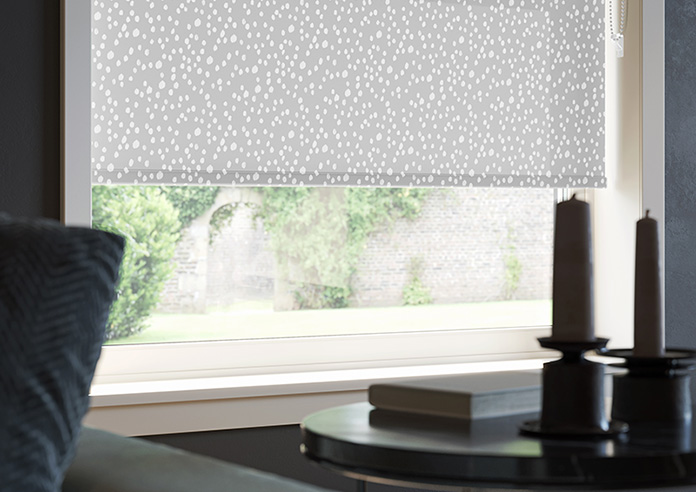 Dots and Spots, Shadow Grey - Twist&Fit Roller Blind - Image 5